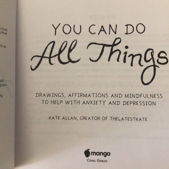 You Can Do All Things -  Drawings, Affirmations & Mindfulness to Help w/Anxiety - Picture 2 of 7